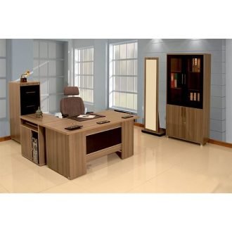 میز اداری کارمندی نارون از جنس mdf محصول مبلمان اداری فطرس