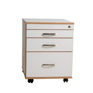 فایل سه کشو ام دی اف mdf چرخ دار مبلمان اداری فطرس