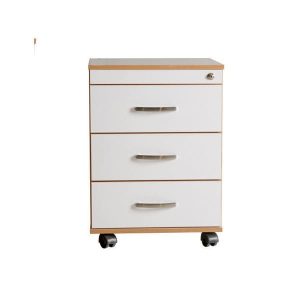 فایل سه کشو ام دی اف mdf چرخ دار مبلمان اداری فطرس