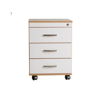 فایل سه کشو ام دی اف mdf چرخ دار مبلمان اداری فطرس