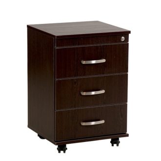 فایل سه کشو ام دی اف mdf چرخ دار مبلمان اداری فطرس