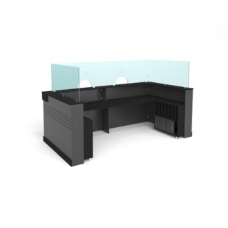 میز پیشخوان شیشه دار مدل FC04