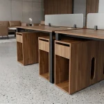 میز کارگروهی پریما دیوایدر شیشه ای