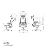ابعاد صندلی اداری لیو X81su