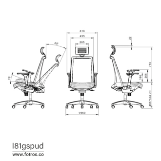 مشخصات صندلی لیو مدل I81gspud