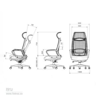 ابعاد صندلی لیو I91z