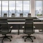 میز کنفرانس پایه فلزی کانتر دار 4