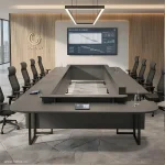 میز کنفرانس پایه فلزی کانتر دار-5